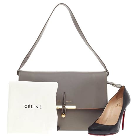 whit celine clasp shoulder bag|celine pouch with strap.